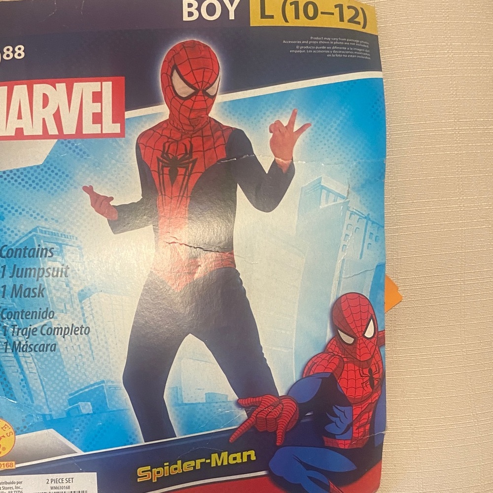 Rubie's Marvel Boys Size Large Spiderman Halloween Costume